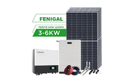 Ένα πλήρες υβριδικό σύνολο ηλεκτρικών συστημάτων 3KW 6KW ηλιακού πλαισίου λύσεων στάσεων