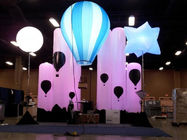 Λογότυπο εκτύπωσης ελαφρύς λαμπτήρας αλόγονου των διογκώσιμων οδηγήσεων 4.6m/15.1ft με το διαφορετικό μπαλόνι χρώματος