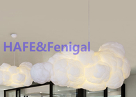 Βαμβάκι μεταξιού λαμπτήρων φωτισμού μπαλονιών σύννεφων των ρομαντικών οδηγήσεων πολυελαίων που επιπλέει 2000W 150cm