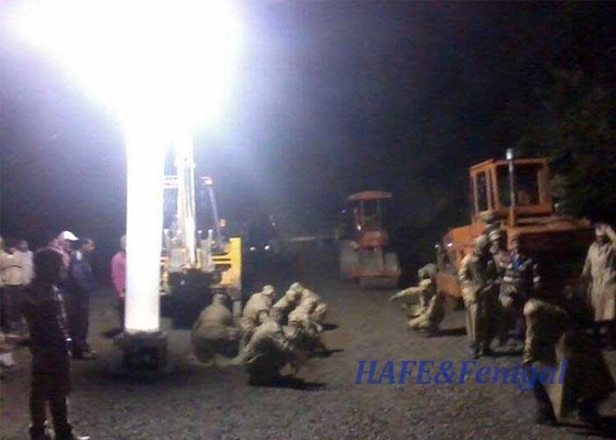 Ασφάλεια Πύργος φωτισμού HMI 1000W Κατάλληλο για εξωτερικό βιομηχανικό φωτισμό κατά τη διάρκεια της νύχτας 360 βαθμούς
