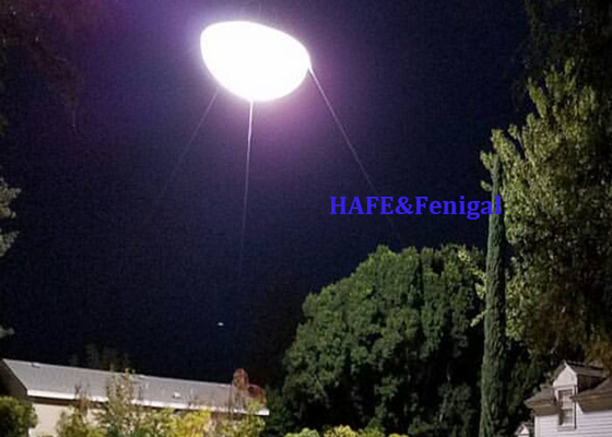 Ελλειψή 1.8kw Ηλίου Αερογεμάτο Δαμασμένο LED CRMX Έλεγχος ταινίας ταινίας Εγκαταστάσεις αερόστατο Φως