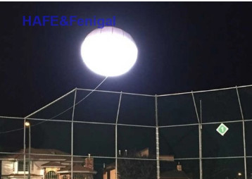 Ελλειψή 1.8kw Ηλίου Αερογεμάτο Δαμασμένο LED CRMX Έλεγχος ταινίας ταινίας Εγκαταστάσεις αερόστατο Φως