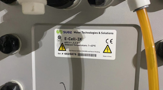 5.0 M3/H ροή Veolia Suez EDI Ενότητες E-Cell-3X Suez Για την παροχή υπερανάθαρτου νερού