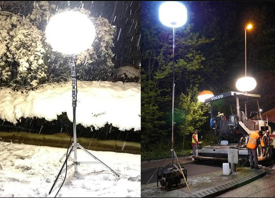 360 μοίρες ήλιος 480W LED μπαλόνι φως για τη νύχτα Κατασκευή Απαλλαγμένη από λάμψη φωτισμός χώρου εργασίας