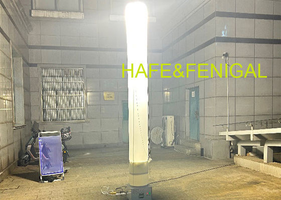 Φορητός φουσκωτός πύργος φωτισμού 3-5M 1000W για νυχτερινό φωτισμό εξωτερικού χώρου μεγάλων εκτάσεων