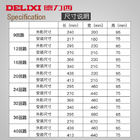 πλαστικό πλαίσιο 9 12 16 20 24 32 36 45 τρόποι Delixi διανομής φωτισμού πολυανθράκων 63A 100A