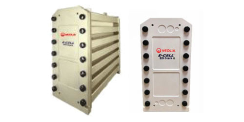 Veolia E-Cell* EDI MK-3PharmHT Stack edi module ροή 3,4 m3/h (15 gpm), α αγωγιμότητα κάτω των 109μs/Cm edi συστήματα