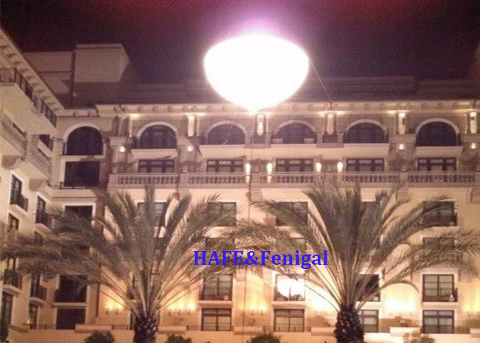 Ελλειψή 3.6kw Ηλίου Αερογεμάτο Δαμασμένο LED DMX CRMX Ελέγχου Φόρμας Βαλόνι Φως