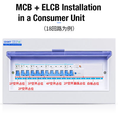 Chint NBE7, μικροσκοπικός διακόπτης 6~63A, 80~125A, 1P, 2P, 3P, 4P NB7 για την προστασία AC220, 230V, χρήση κυκλωμάτων 240V