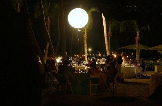 Εσωτερική υπαίθρια 600 Watt φεγγαριών διακόσμηση 1.6m/5.2ft γεγονότος μπαλονιών ελαφριά διάμετρος